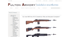 Desktop Screenshot of fulton-armory.com